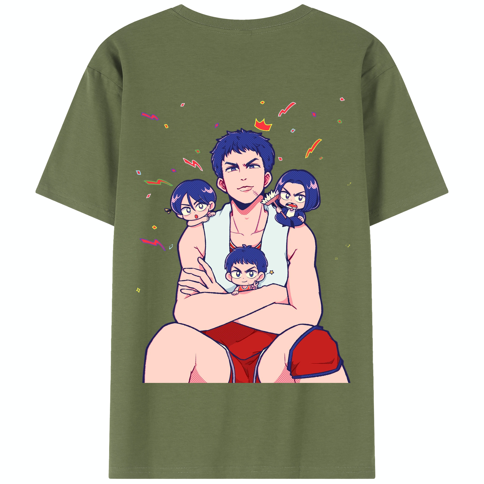 SLAM DUNK／スラムダンク 綿100％半袖Tシャツ（背面プリント）